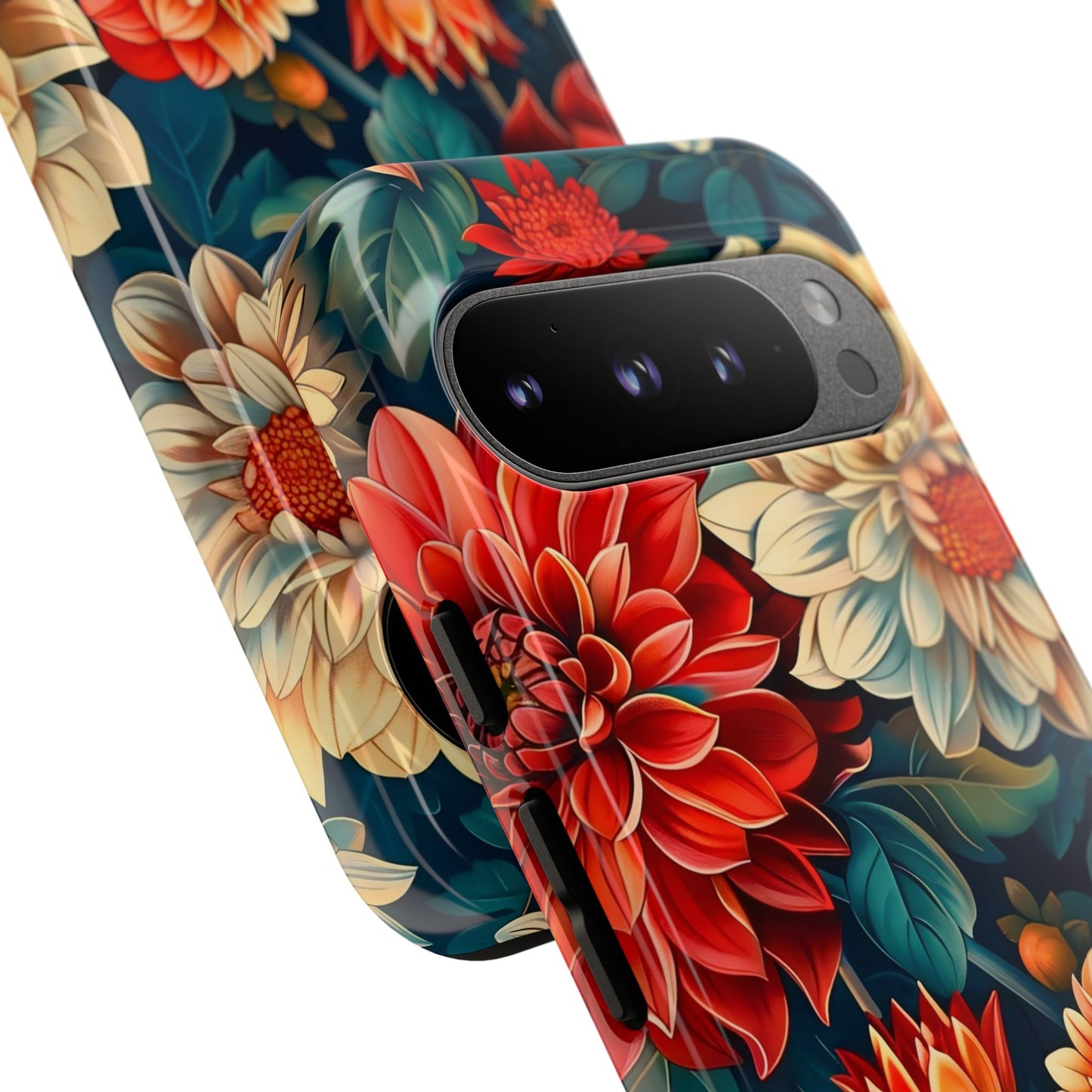 Floral Phone Case - Vibrant Tough Cases, Stylish Floral Cell Phone Cover, Gift for Her, Trendy Phone Accessory, Flower Design