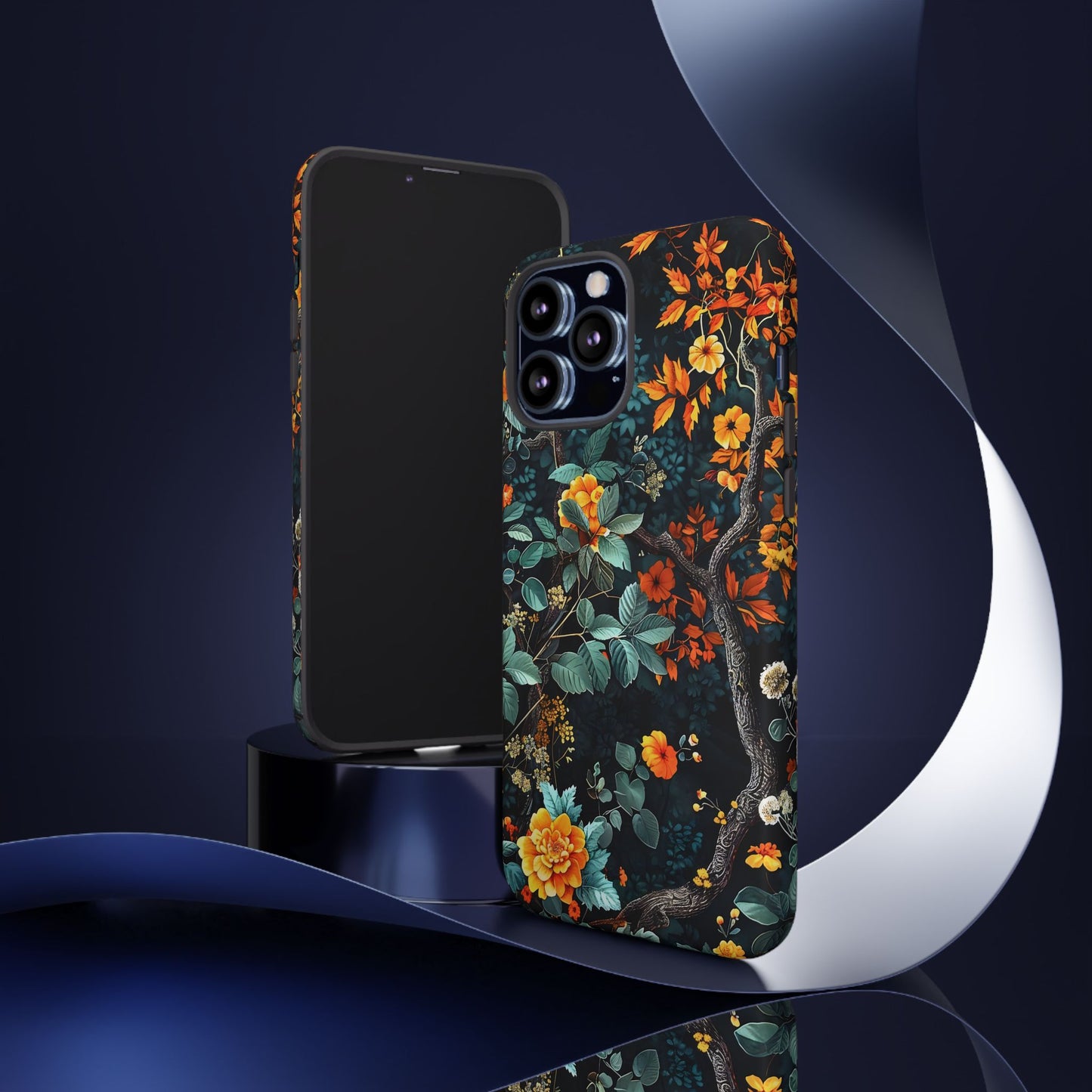 Floral Phone Case | Tough Cases, Protective Cover, Gift for Her, Autumn Vibes, Floral Phone Accessory, Unique Design