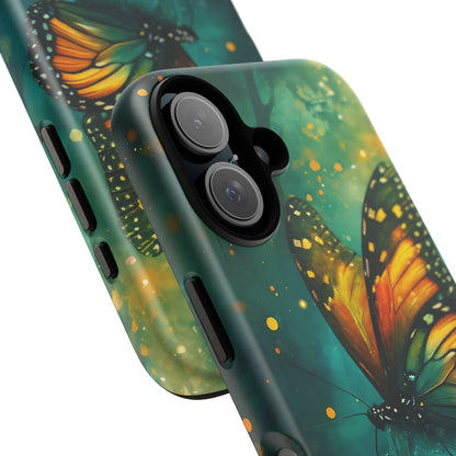 Colorful Butterfly Phone Case, Tough Cases for iPhone and Samsung, Cute Tech Accessories, Nature Lovers Gift, Vibrant Floral Design