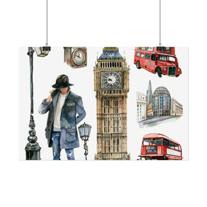 London themed Rolled Posters