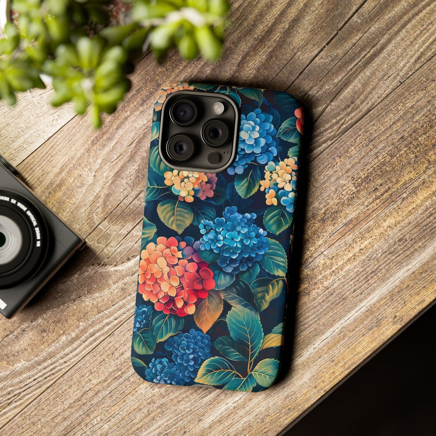 Floral Phone Case, Stylish Tough Case for Gardener Gift, Flower Lover Accessory, Pretty Floral Design, Protective Case