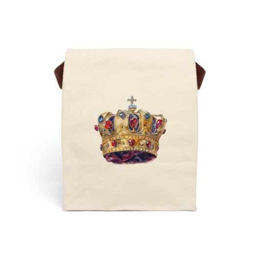 Royal crown Canvas Lunch Bag With Strap