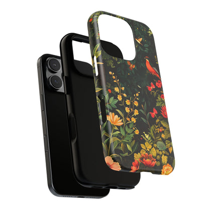 Floral Tough Phone Case, Nature-Inspired Design, Ideal for Garden Lovers, Gift for Birthdays, Christmas, Eco-Friendly Accessory