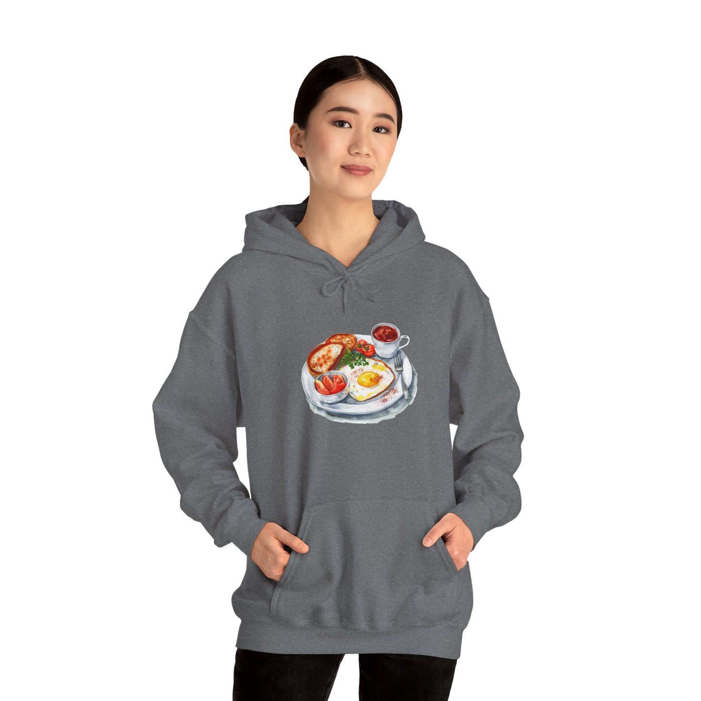 Unisex Heavy Blend™ Hooded Sweatshirt - Dine Like a Monarch - Classic Royal Dishes of Britain