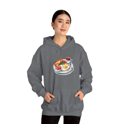 Unisex Heavy Blend™ Hooded Sweatshirt - Dine Like a Monarch - Classic Royal Dishes of Britain