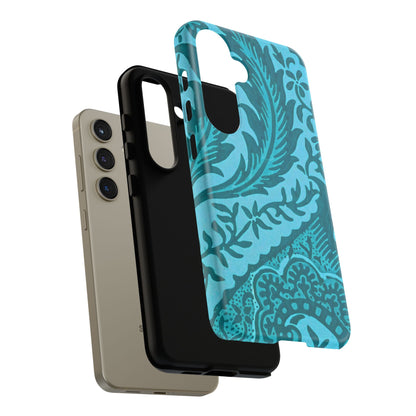 Protective Phone Case with Elegant Teal Design, Tough Cases, Floral Phone Cover, Stylish Smartphone Protection, Gifts for Her, Trendy [...]