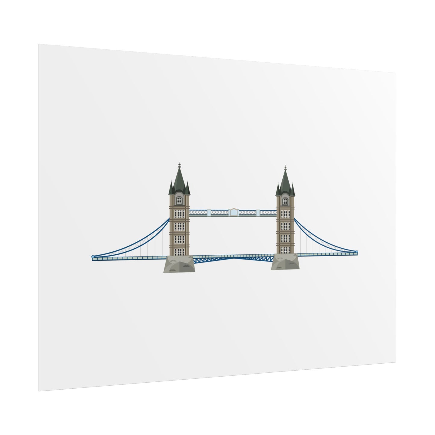 Tower Bridge Rolled Poster, London City Decor, Wall Art, Gift for Travelers, Home Aesthetic, UK Wall Art
