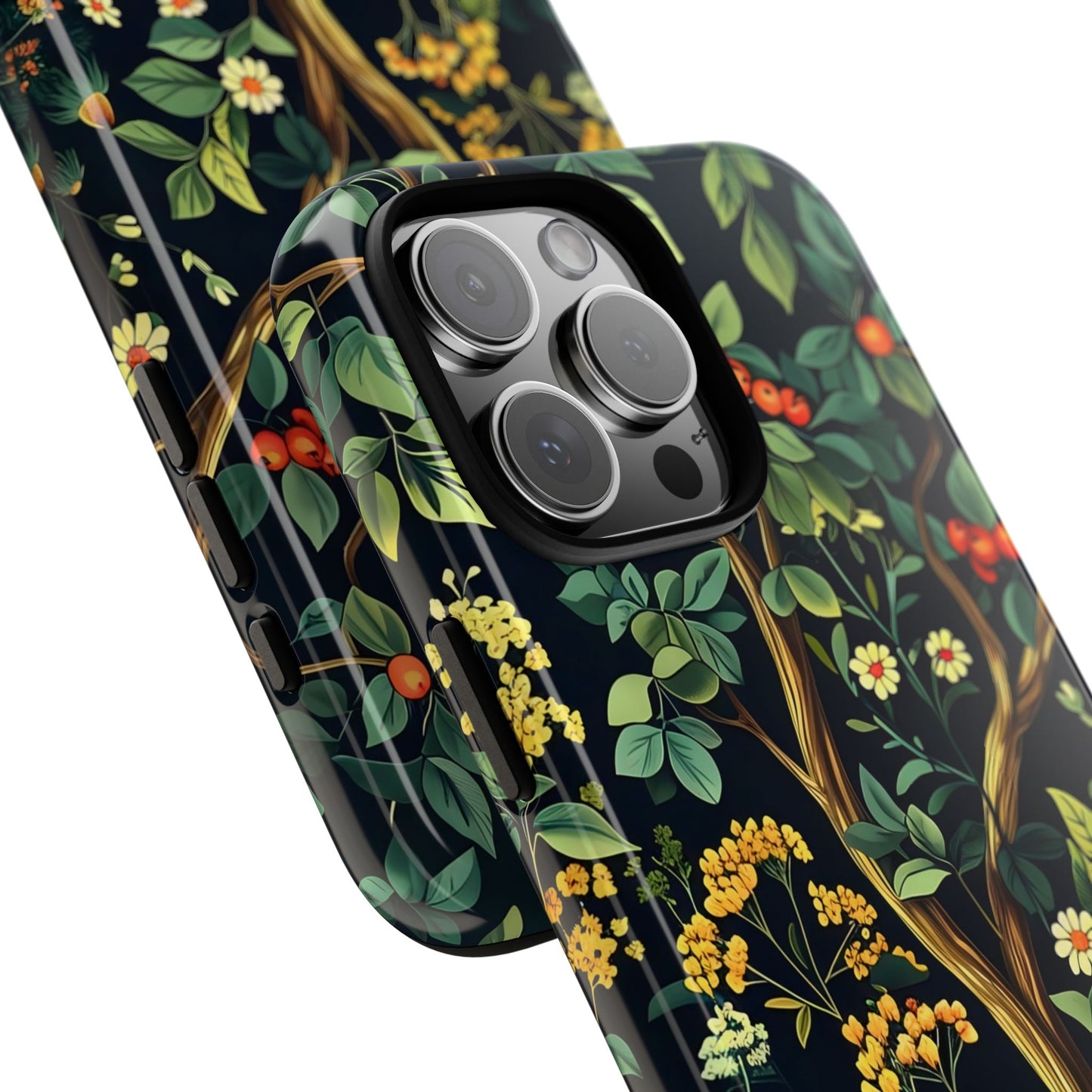 Floral iPhone Case, Nature Inspired Tough Case, Botanical Phone Cover, Eco-Friendly Gift, Unique Floral Design
