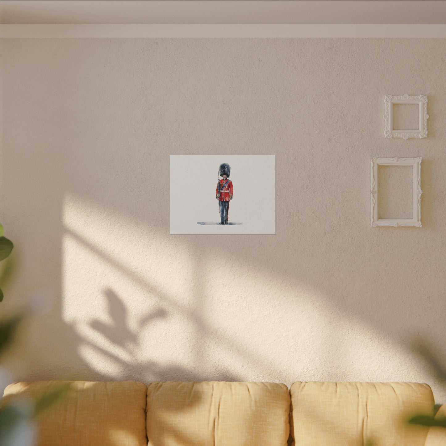 Royal Guard Canvas Art Print, British Soldier Wall Decor, Home Decoration, Gift for History Lovers, Art for Offices, Unique Wall Gallery