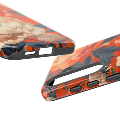 Floral Tough Case, Durable Floral Phone Case, Stylish Protection Case, Gift for Her, Spring Accessories, Mother’s Day Gift