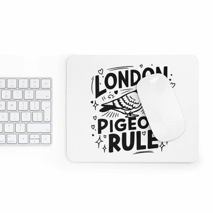 London Pigeon Mouse Pad - Cute Office Decor, Gifts for Bird Lovers, Animal Lovers, Quirky Desk Accessories, UK Travel Souvenirs
