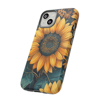 Sunflower Phone Case - Bright Floral Design, Stylish Tough Cover for Sunflower Lovers, Gift for Plant Enthusiasts, Mom Gift, Nature Lovers
