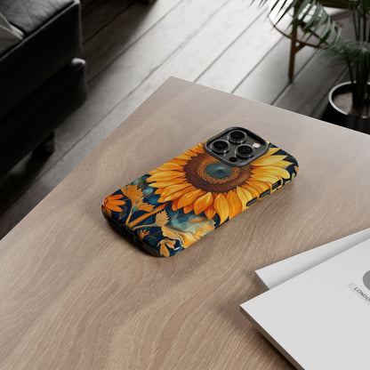 Sunflower Phone Case - Floral Design for Nature Lovers, Cute Spring Accessory, Gift for Her, Eco-Friendly Cover