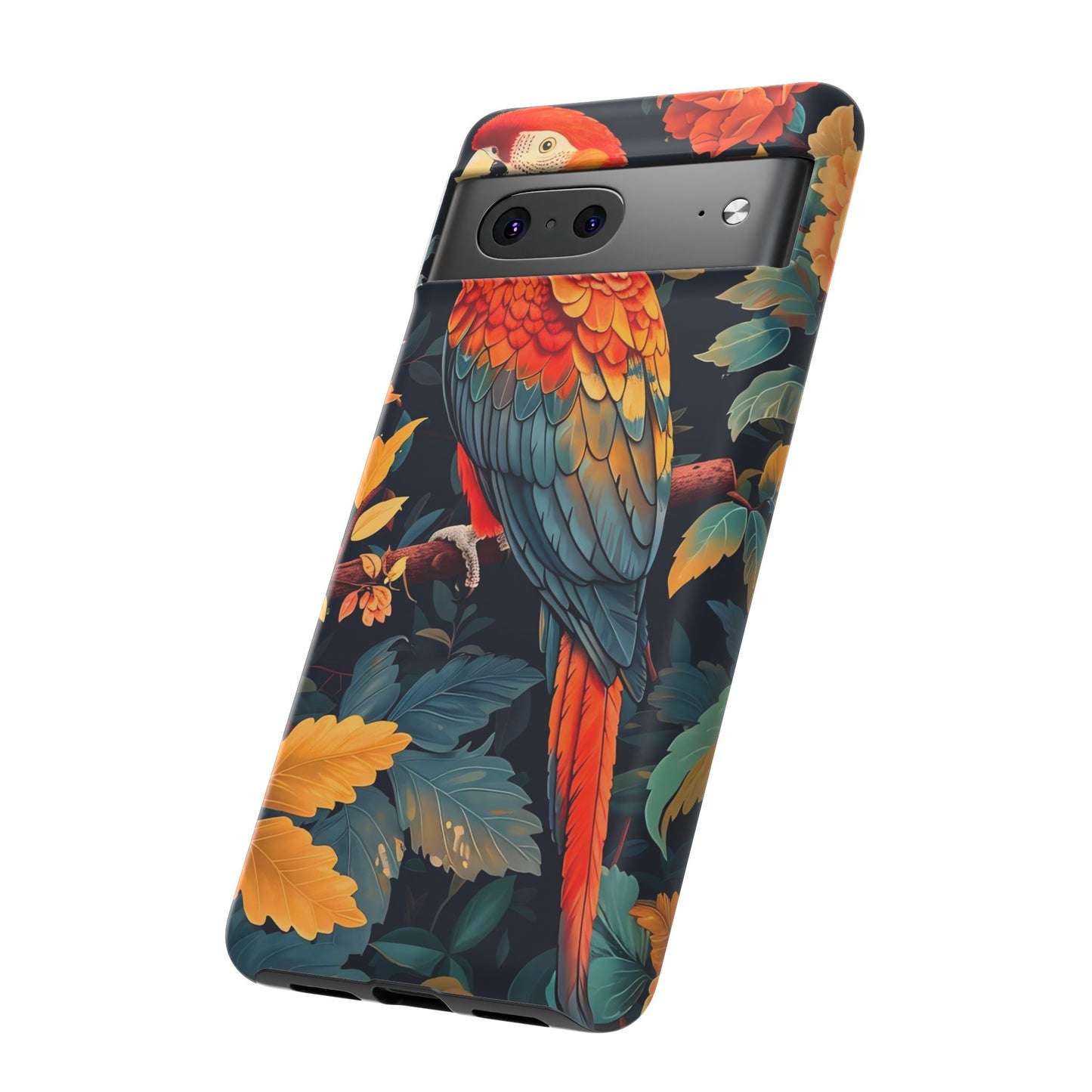 Vibrant Parrot Phone Case - Tough, Stylish, Nature-Inspired, Tropical, Wildlife, Perfect Gift, Summer Vibes