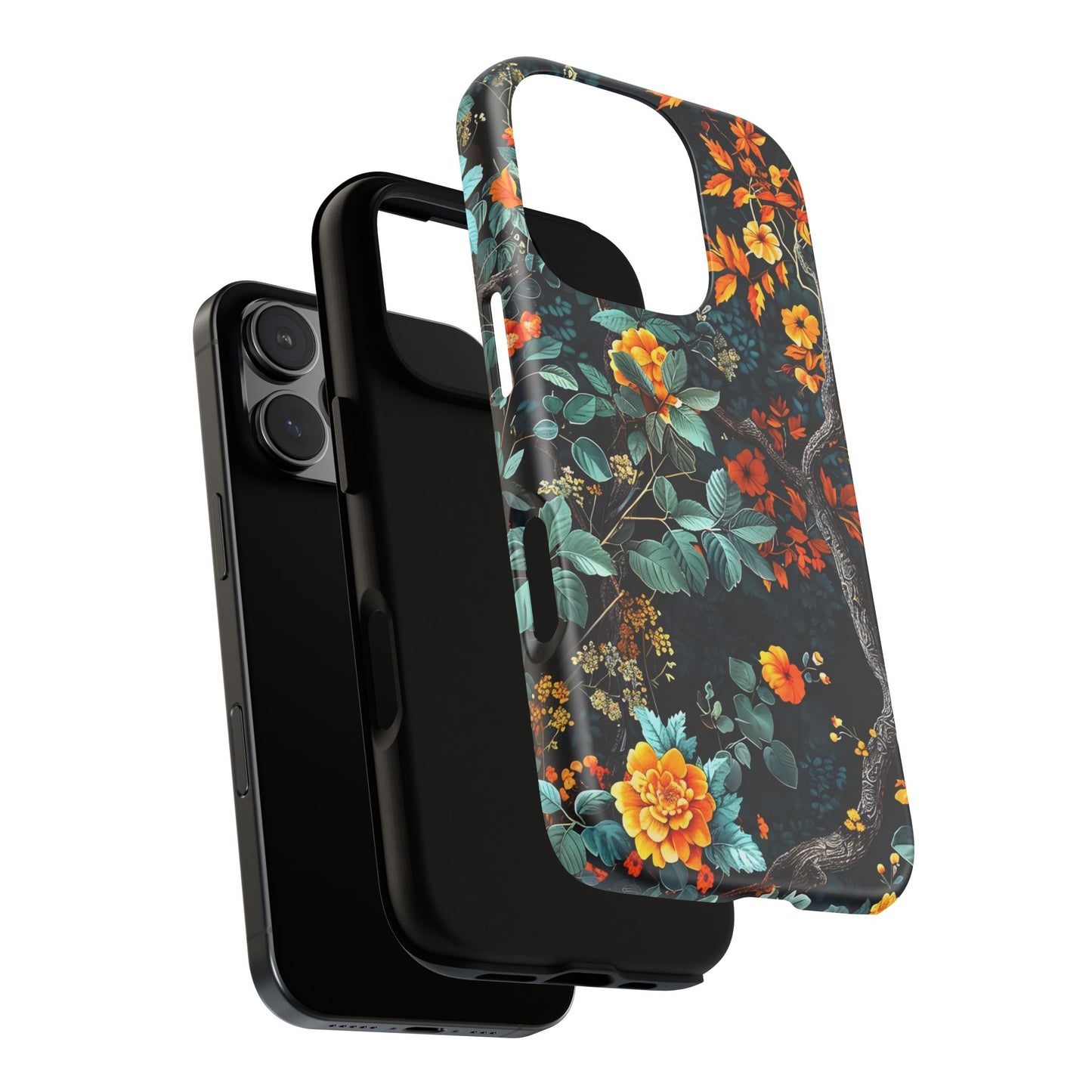Floral Phone Case | Tough Cases, Protective Cover, Gift for Her, Autumn Vibes, Floral Phone Accessory, Unique Design