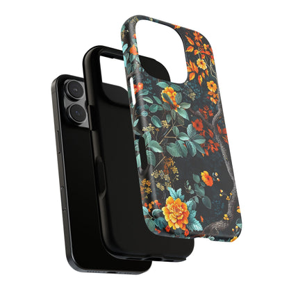 Floral Phone Case | Tough Cases, Protective Cover, Gift for Her, Autumn Vibes, Floral Phone Accessory, Unique Design