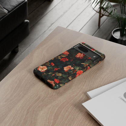 Floral Phone Case - Elegant Floral Design, Tough Protective Case, Perfect Gift for Her, Trendy Phone Accessories, Mother’s Day, Birthday