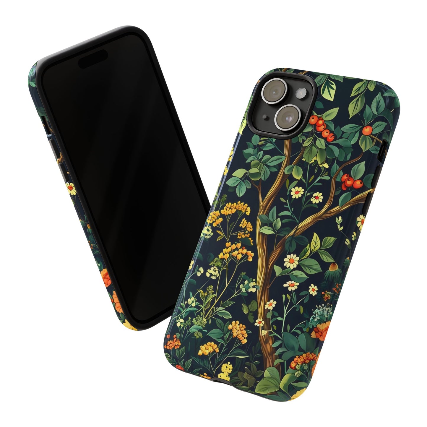 Floral iPhone Case, Nature Inspired Tough Case, Botanical Phone Cover, Eco-Friendly Gift, Unique Floral Design