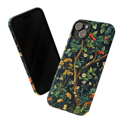Floral iPhone Case, Nature Inspired Tough Case, Botanical Phone Cover, Eco-Friendly Gift, Unique Floral Design