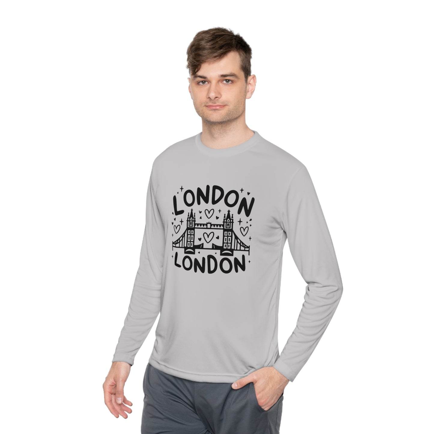 Unisex Lightweight Long Sleeve Tee - Happy London