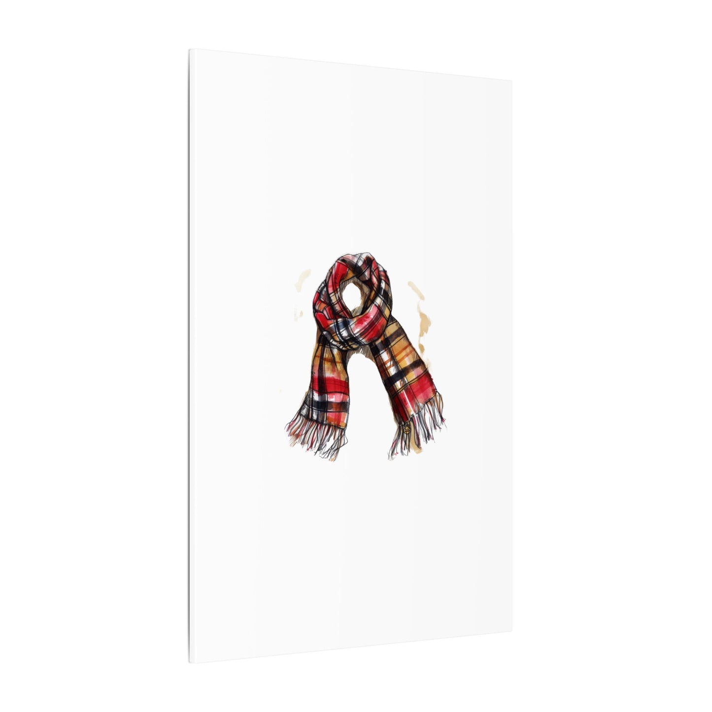 Autumn Scarf Canvas Art Print | Cozy Home Décor, Gift for Fall Lovers, Seasonal Wall Art, Unique Interior Design