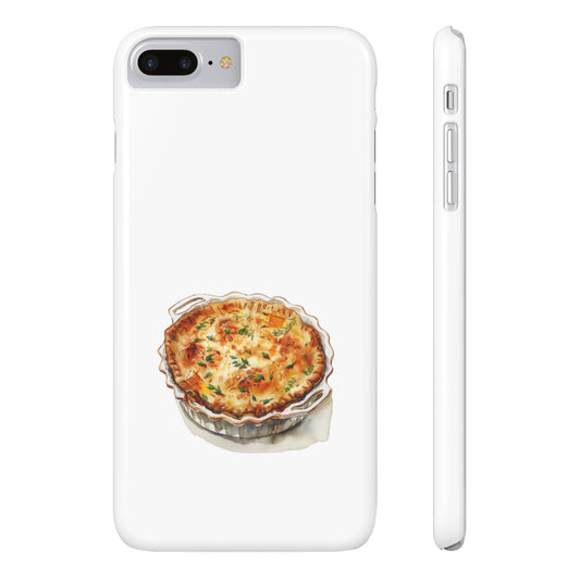 Quiche Lover Slim Phone Cases, Cute Foodie Phone Cover, Quirky Gift for Chefs, Kitchen Decor, Foodie Birthday Gift