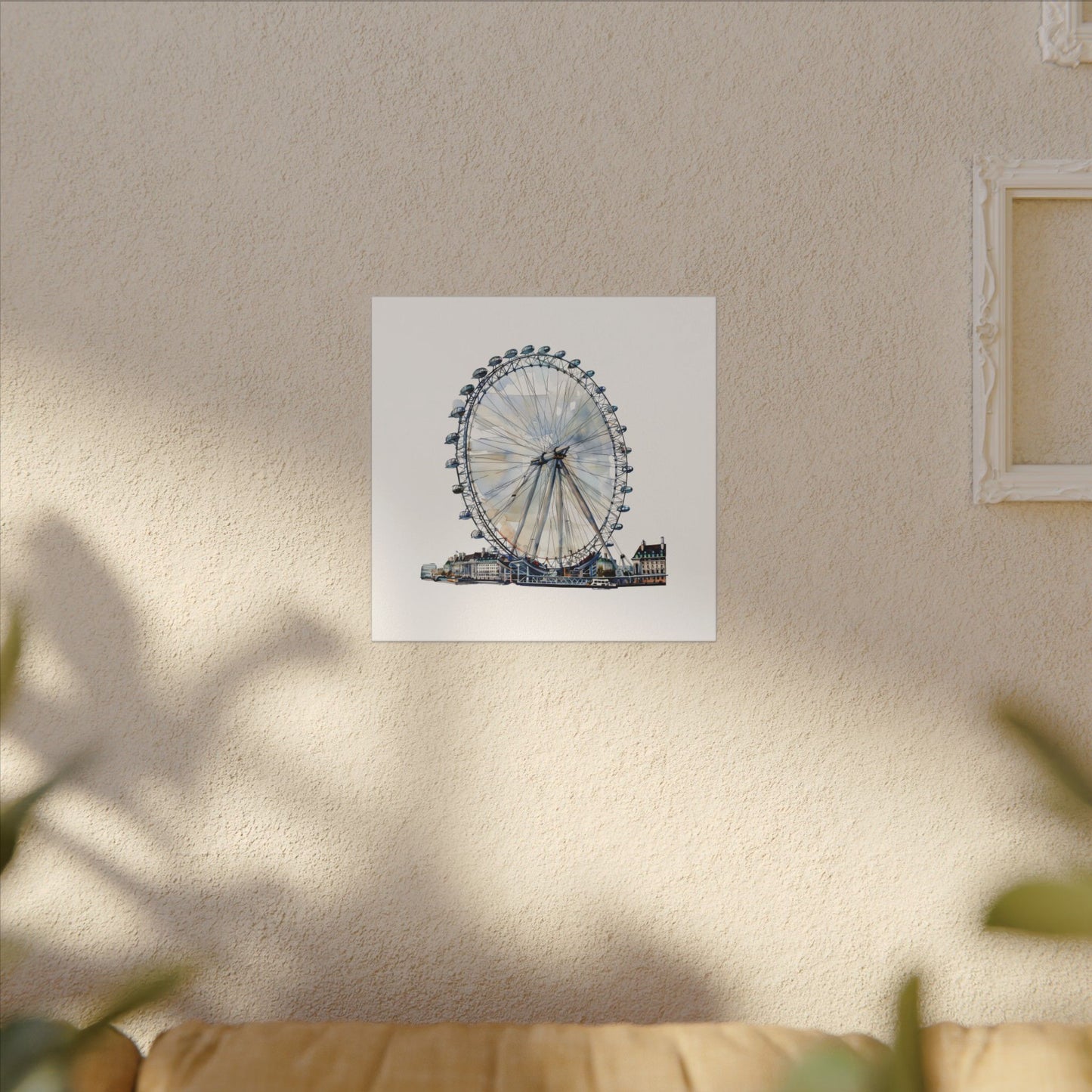 London Eye Canvas Print, Wall Art Decor, Travel Gift, Home Decoration, Unique Art Piece