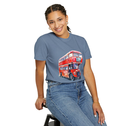 Unisex Garment-Dyed T-shirt - London’s Pride: The Iconic Red Bus