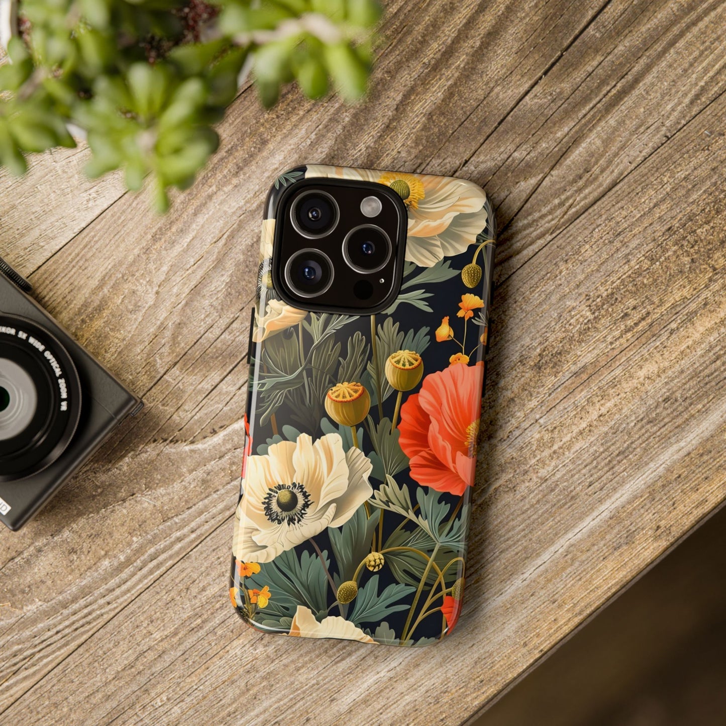 Floral Phone Case - Tough Cases with Vibrant Garden Design, Phone Accessory, Gift for Her, Spring Style, Nature Lover