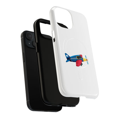 Airplane Tough Magnetic Phone Case, Cute Phone Cover, Gifts for Travelers, Kids and Adults, Aviation Themed, Durable Phone Case