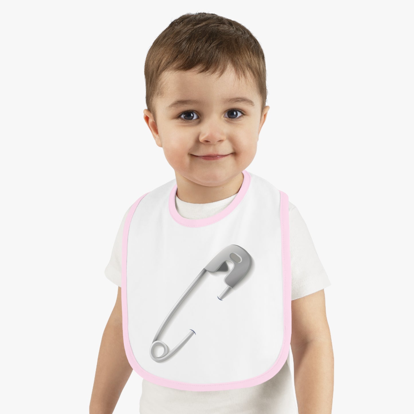 Cute Safety Pin Baby Bib,Baby Shower Gift, Infant Feeding Accessory, Newborn Essentials, Modern Baby Bib