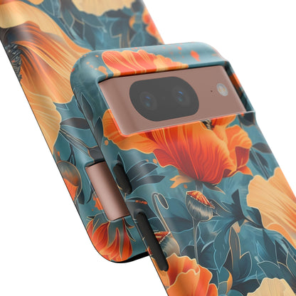 Floral Phone Case, Tough Cases for Protection and Style, Spring Aesthetic, Gift for Her, Phone Accessory for Nature Lovers