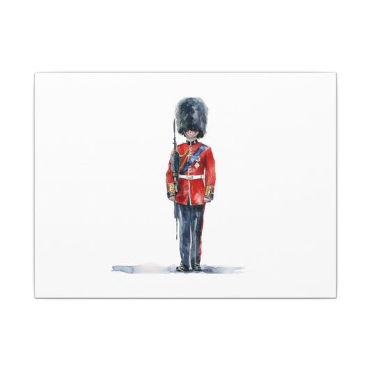 Royal Guard Canvas Art Print, British Soldier Wall Decor, Home Decoration, Gift for History Lovers, Art for Offices, Unique Wall Gallery