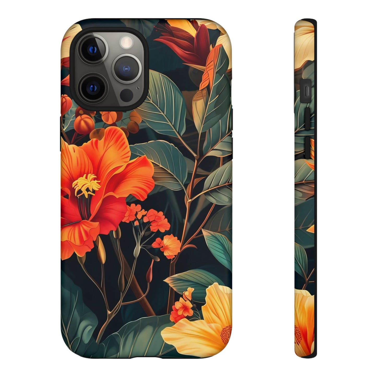 Tough Floral Phone Case | Tropical Vibe, Gift for Nature Lovers, Summer Beach Accessory, Floral Pattern, Trendy Phone Accessories