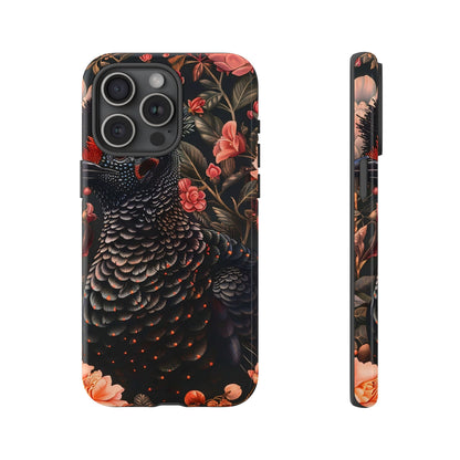 Tough Cases: Floral Design Phone Case, Stylish Protection for Your Phone, Unique Gift for Bird Lovers, Vibrant Floral Art, [...]