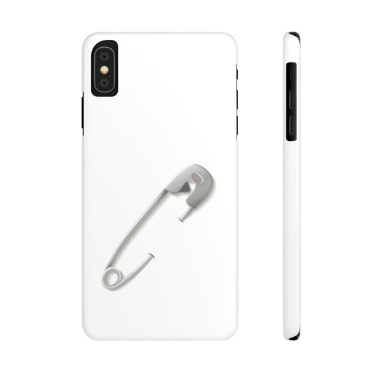 Minimalist Safety Pin Phone Cases | Stylish Slim Cases for Trendy Protection, Gift for Friends, Fashionable Accessories, Unique Phone Cover