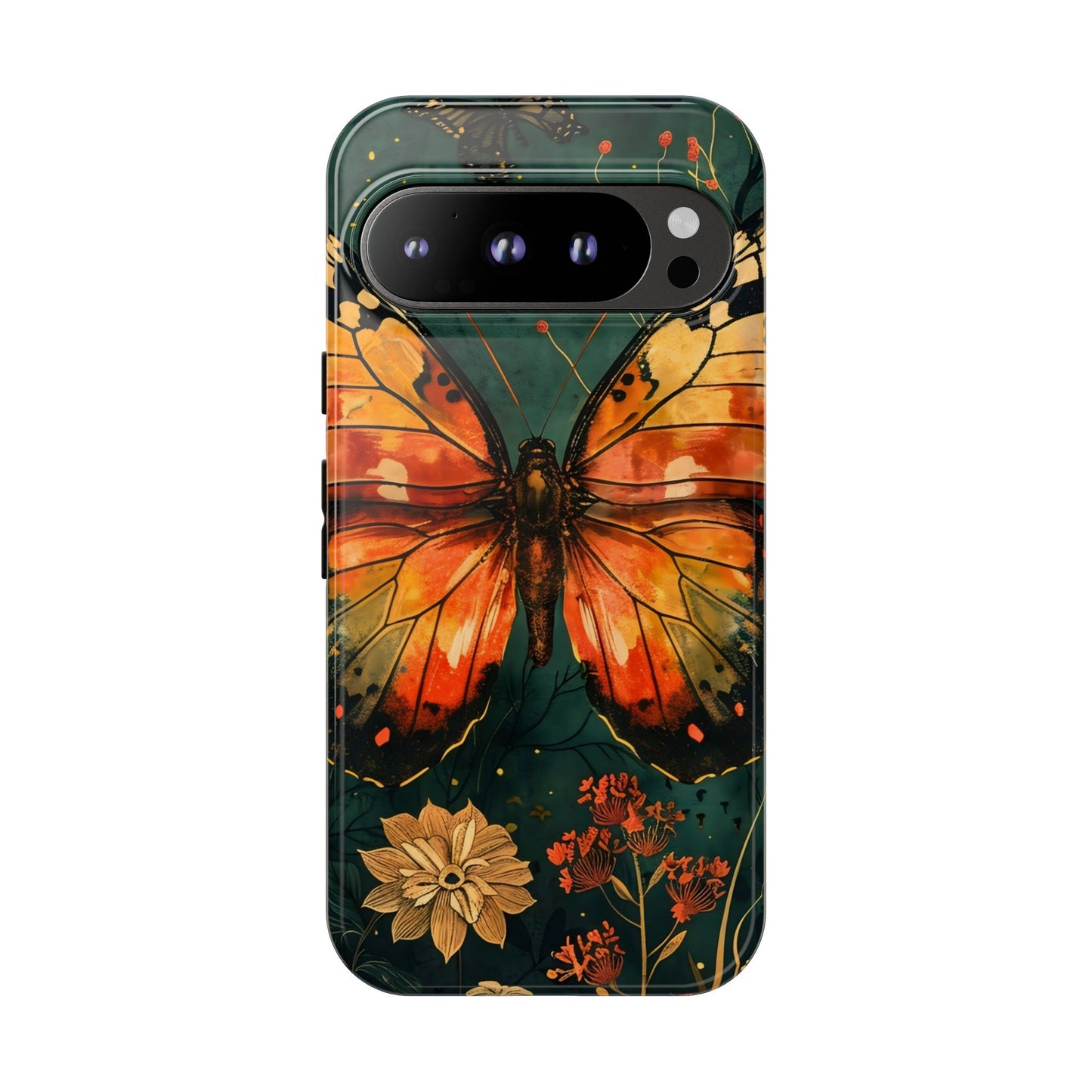 Butterfly Phone Case – Tough Cases for Nature Lovers, Floral Design, Butterfly Art, Unique Gift, Eco-Friendly Protection