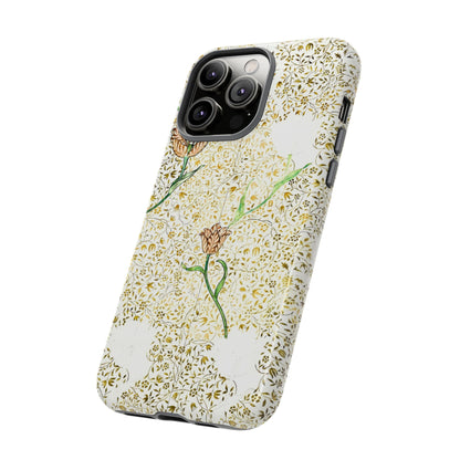 Elegant Floral Phone Case, Tough Cases for iPhone, Stylish Smartphone Cover, Protection with Floral Art, Unique Gift for Her