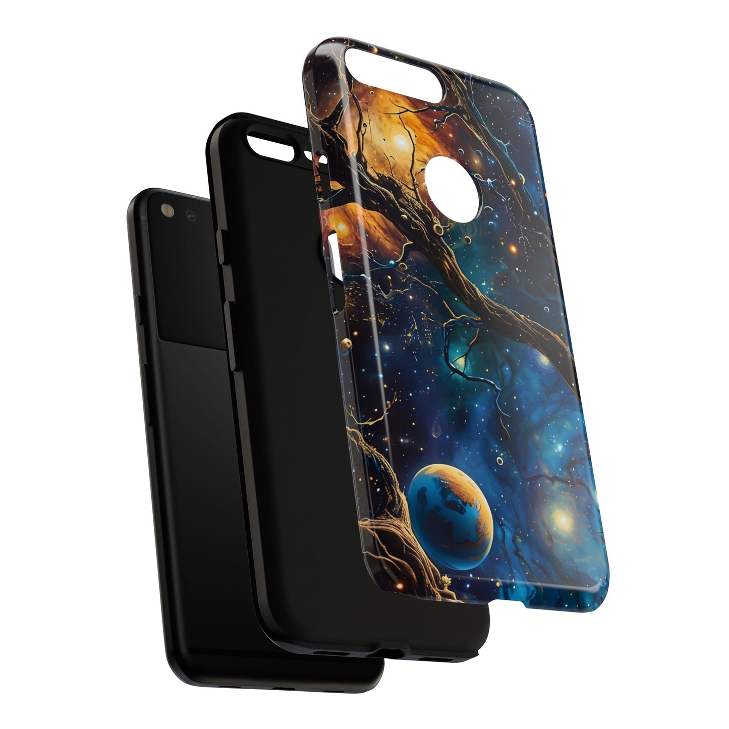 Galaxy-Themed Phone Case, Astronaut Gift, Space Lover Accessory, Unique Phone Cover, Cosmic Art Case