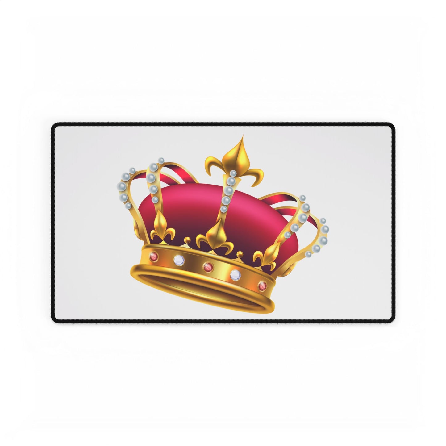 Crowned Desk Mat - Stylish Office Decor, Gaming Space, Royal Touch, Home Office Accessory, Gift for Students, & Motivational Workspace