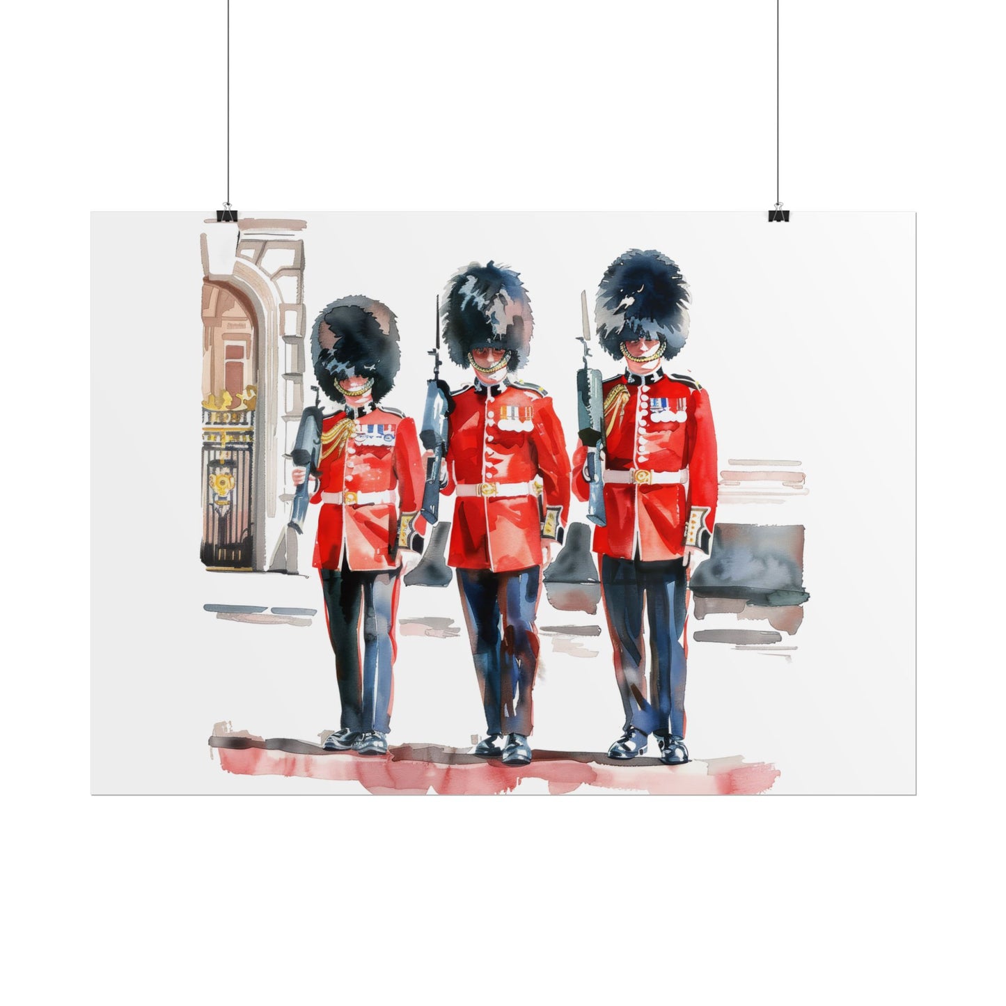 London Guard Roll-Up Posters, British Soldier Art Prints, Home Decor, Travel Gifts, Wall Art for Various Occasions