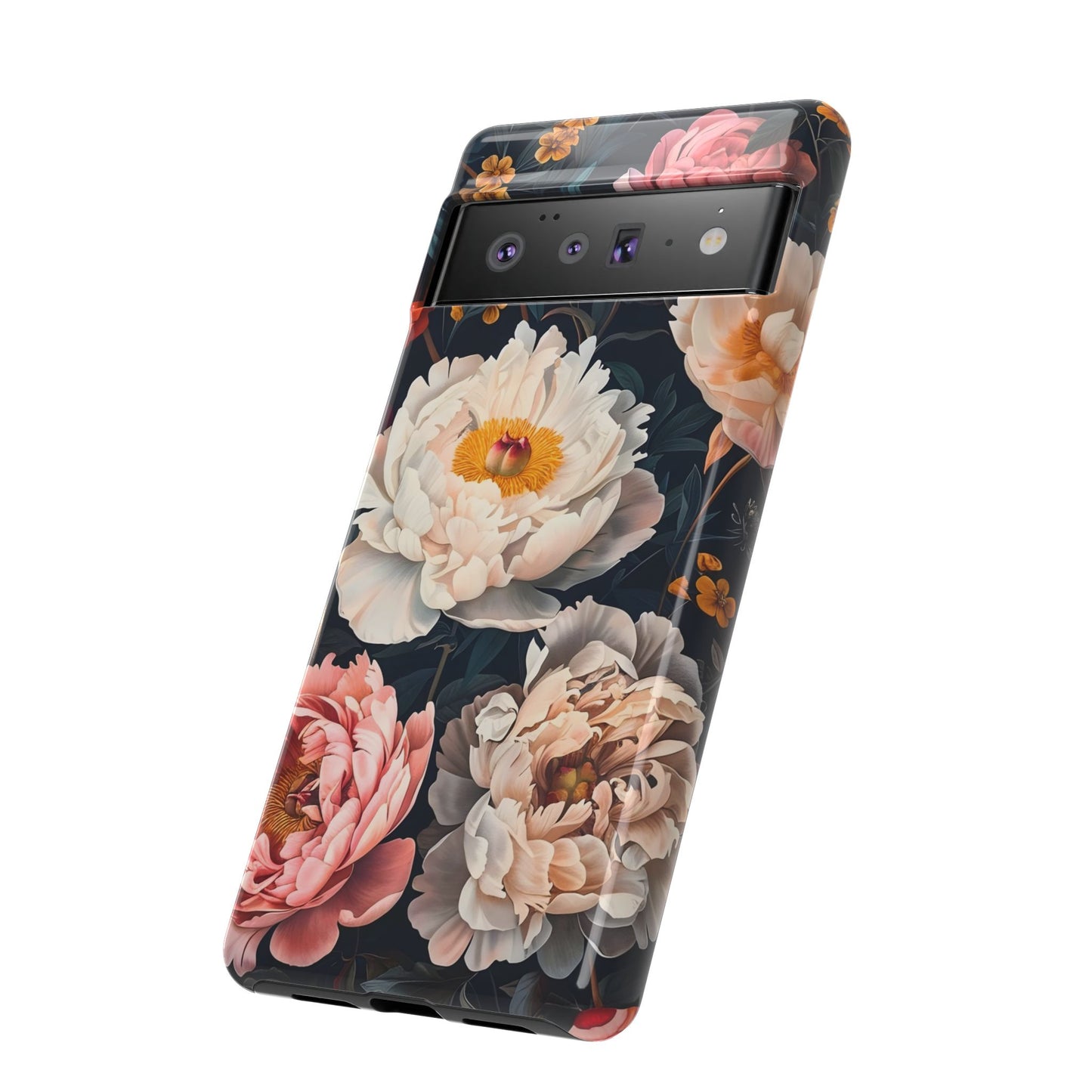 Floral Phone Case, Tough Phone Cover, Flower Design, Unique Gift for Her, Trendy Accessory, Spring Decor