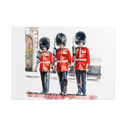 London Guard Roll-Up Posters, British Soldier Art Prints, Home Decor, Travel Gifts, Wall Art for Various Occasions