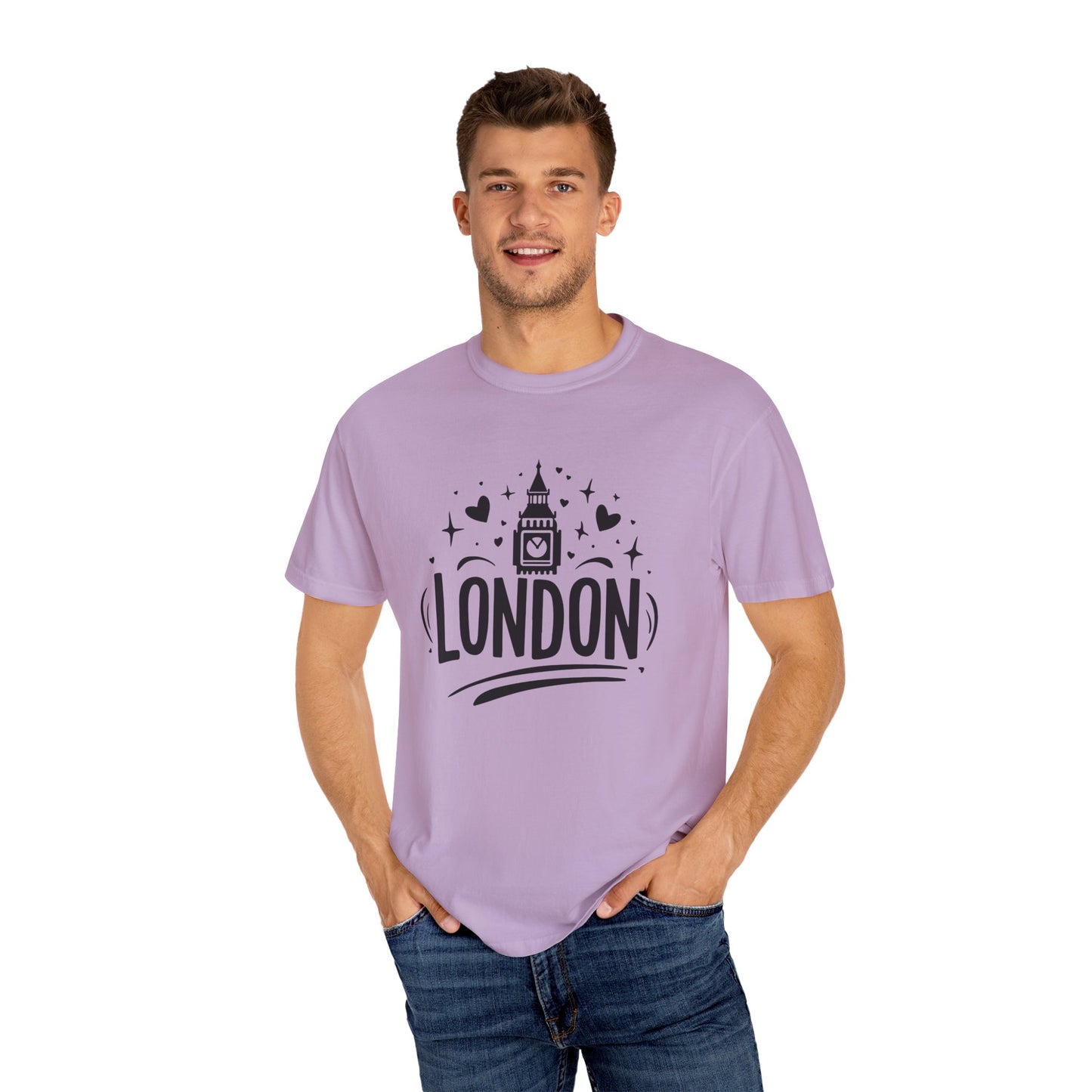 London Aesthetic - Timeless Cityscape Trendy Unisex Garment-Dyed T-shirt