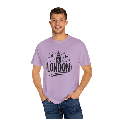 London Aesthetic - Timeless Cityscape Trendy Unisex Garment-Dyed T-shirt