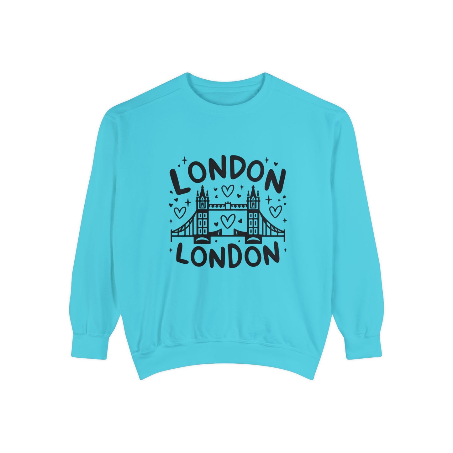 Unisex Garment-Dyed Sweatshirt Durable - Peaceful London
