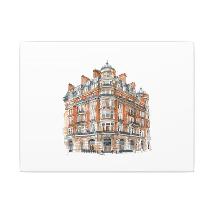 Artistic Matte Canvas Print of Historic Building, Wall Art Decor, Home Interior, Unique Gift, Fine Art, Architecture Lover, Urban Design