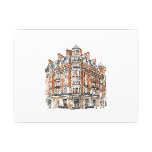 Artistic Matte Canvas Print of Historic Building, Wall Art Decor, Home Interior, Unique Gift, Fine Art, Architecture Lover, Urban Design