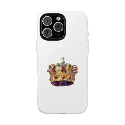 Royal Crown Magnetic Phone Case, Durable Phone Cover, Stylish Tech Accessory, Perfect Gift for Him & Her, Unique Design Case
