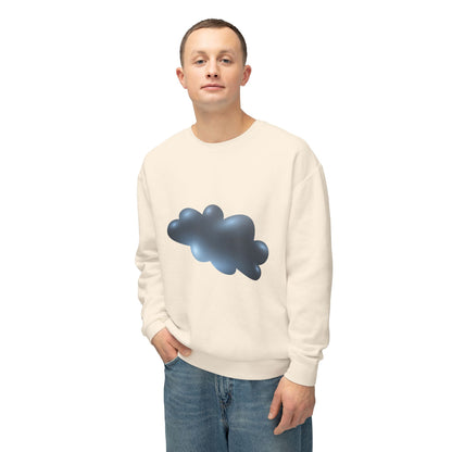Unisex Lightweight Crewneck Sweatshirt - Serene Cloudscape Dreamy Cloud Design